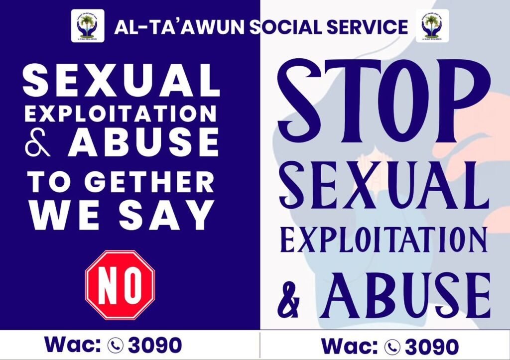 STOP SEXUAL EXPLOITATION & ABUSE TOGETHER WE SAY NO img 20230528 wa0010
