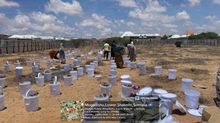 Kahda hygiene kit distribution: photograph 2 from the TSS report