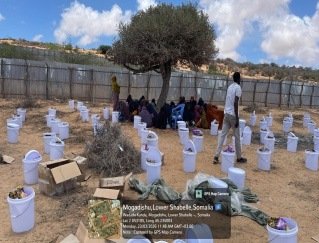 Kahda hygiene kit distribution: photograph 3 from the TSS report