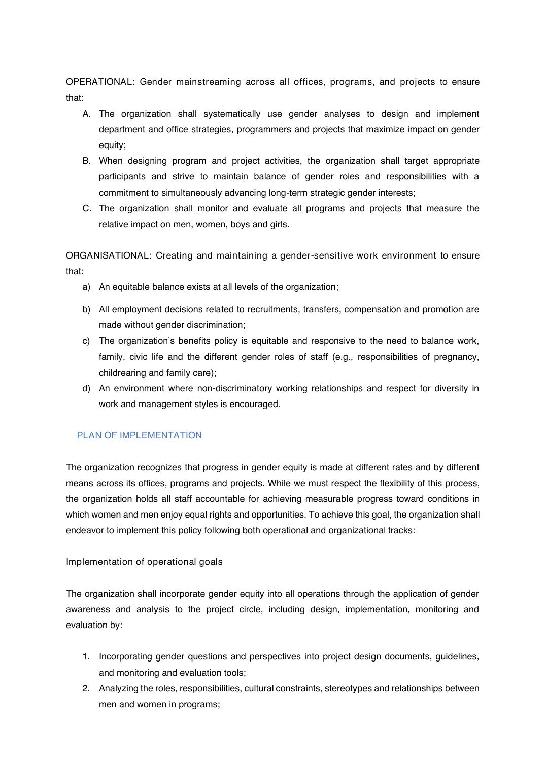 Gender Policy Gender Policy — source document page 3