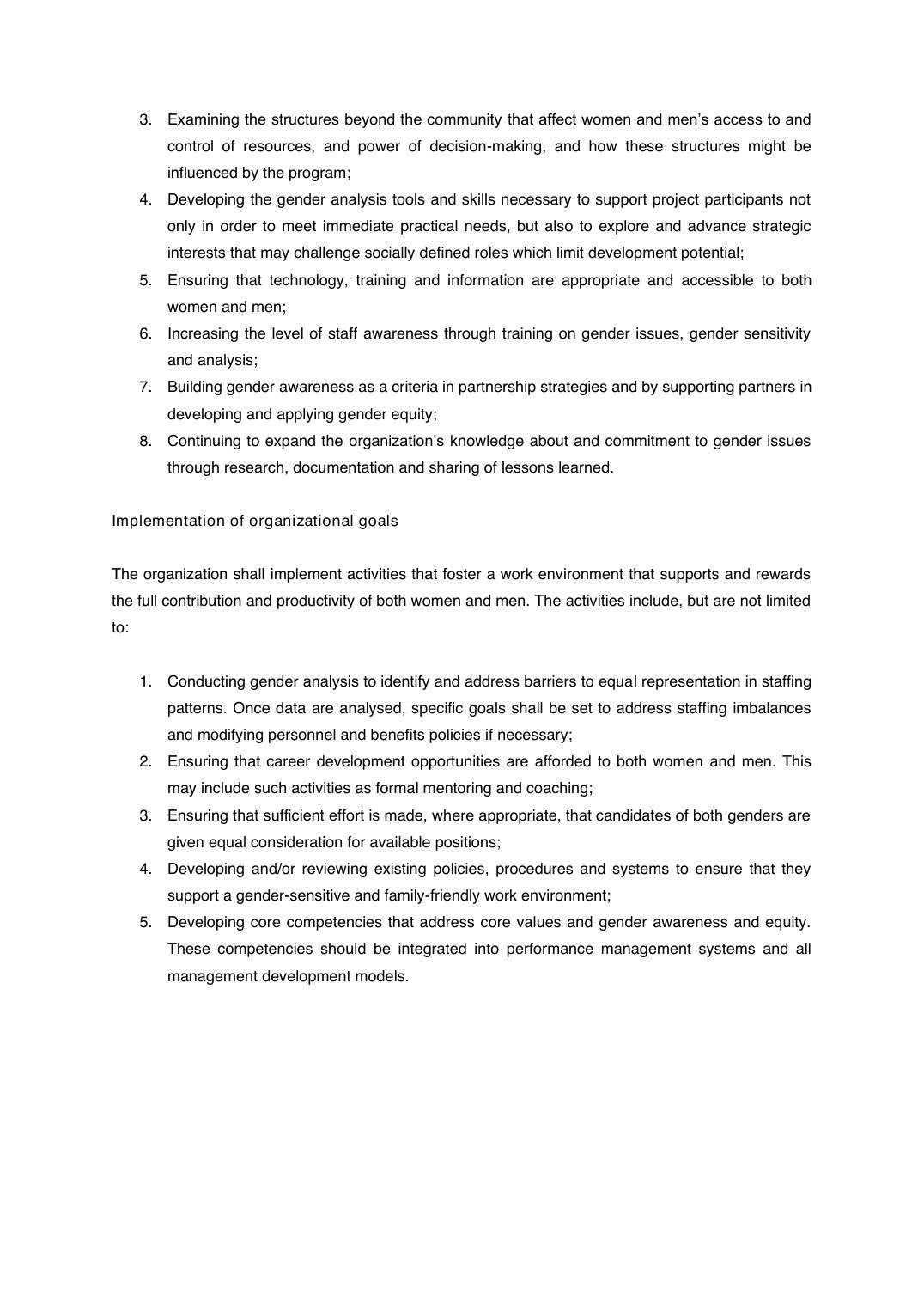 Gender Policy Gender Policy — source document page 4