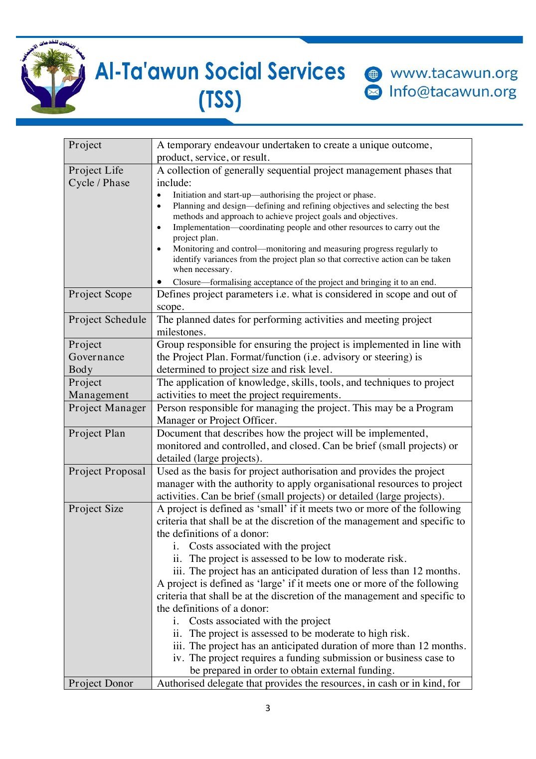 Programme Planning Policy Programme Planning Policy — source document page 4