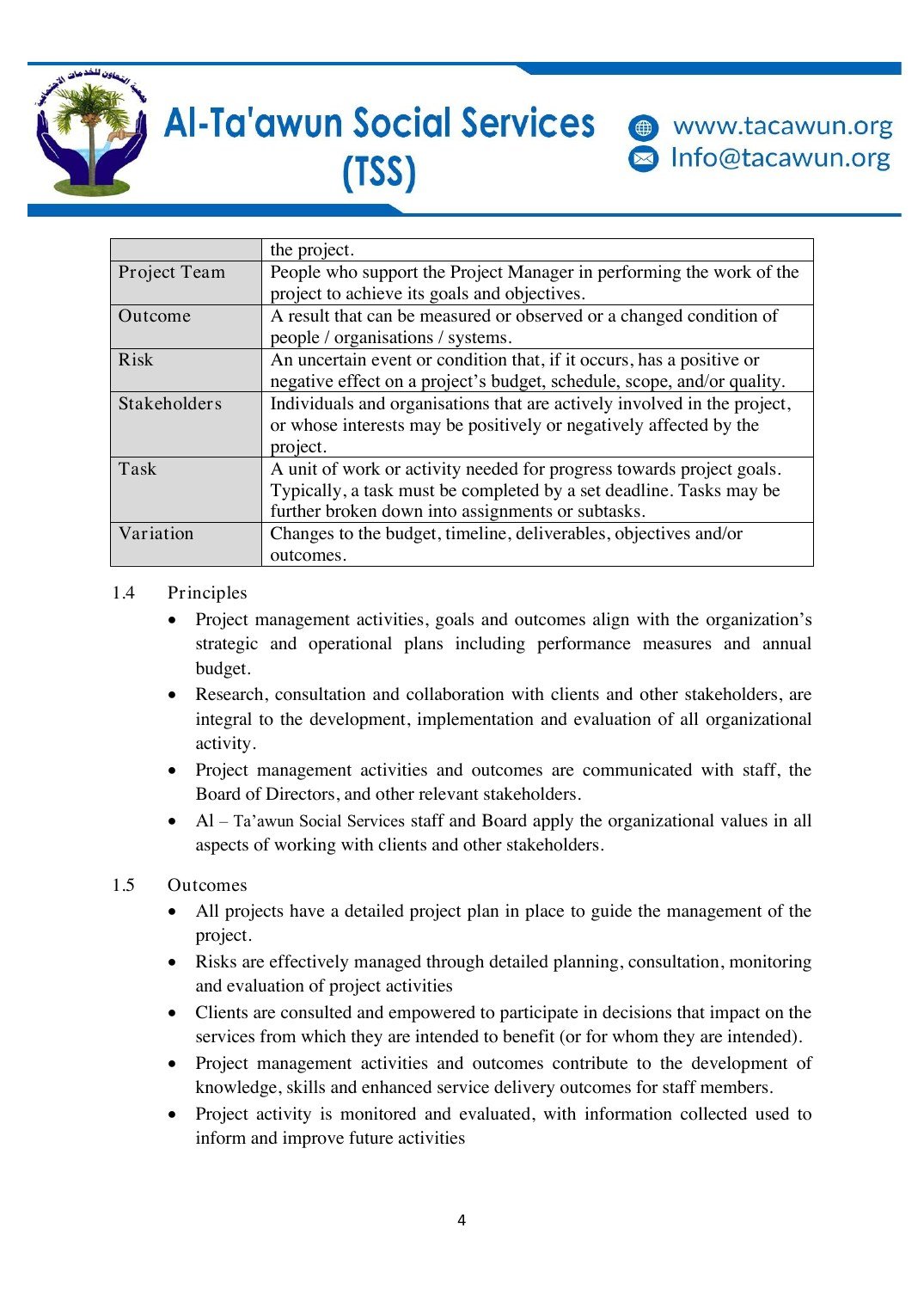 Programme Planning Policy Programme Planning Policy — source document page 5