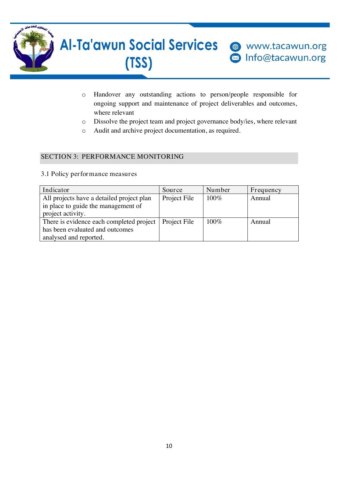 Programme Planning Policy Programme Planning Policy — source document page 11