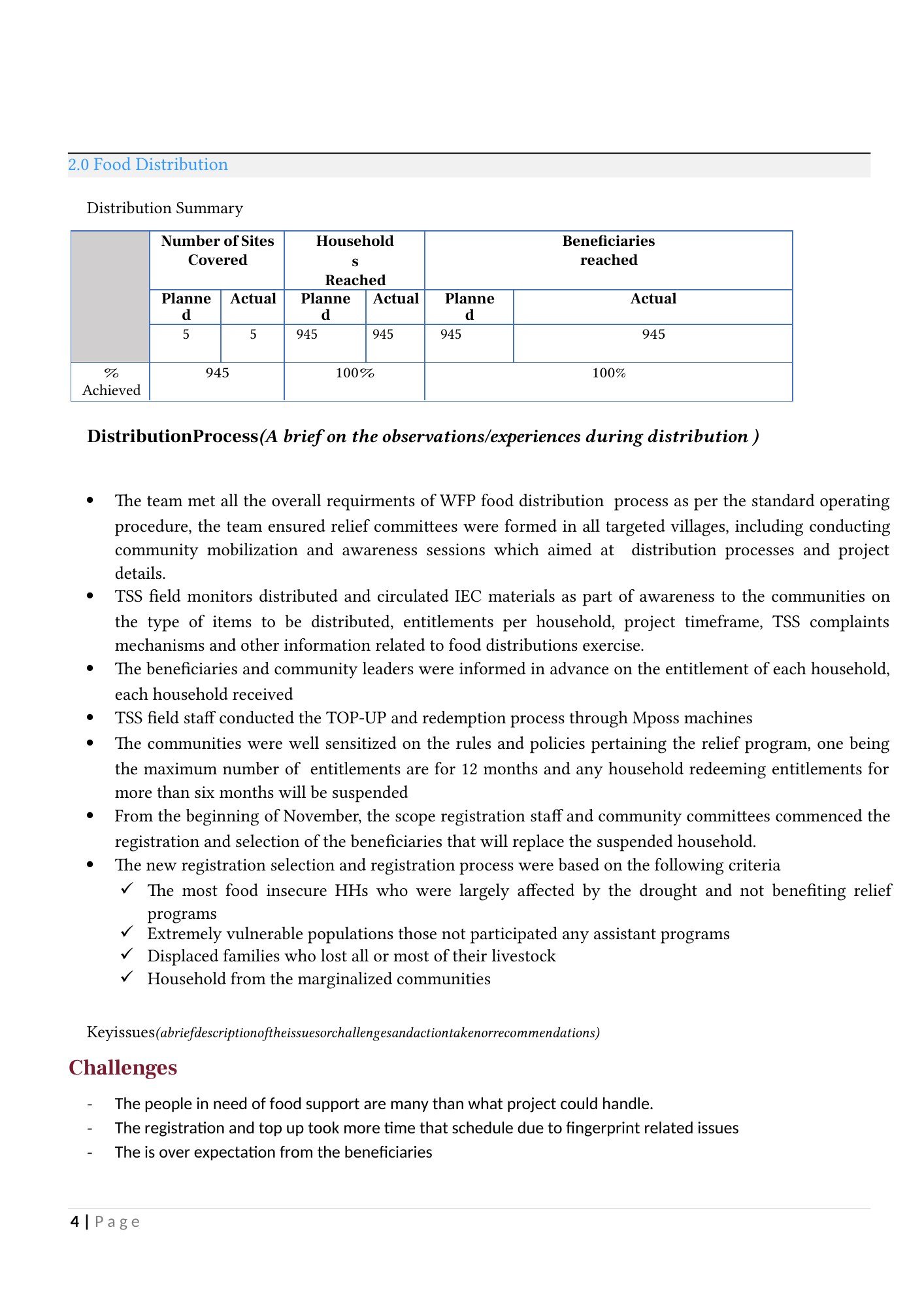 TSS relief programme 2020 — original report page 4