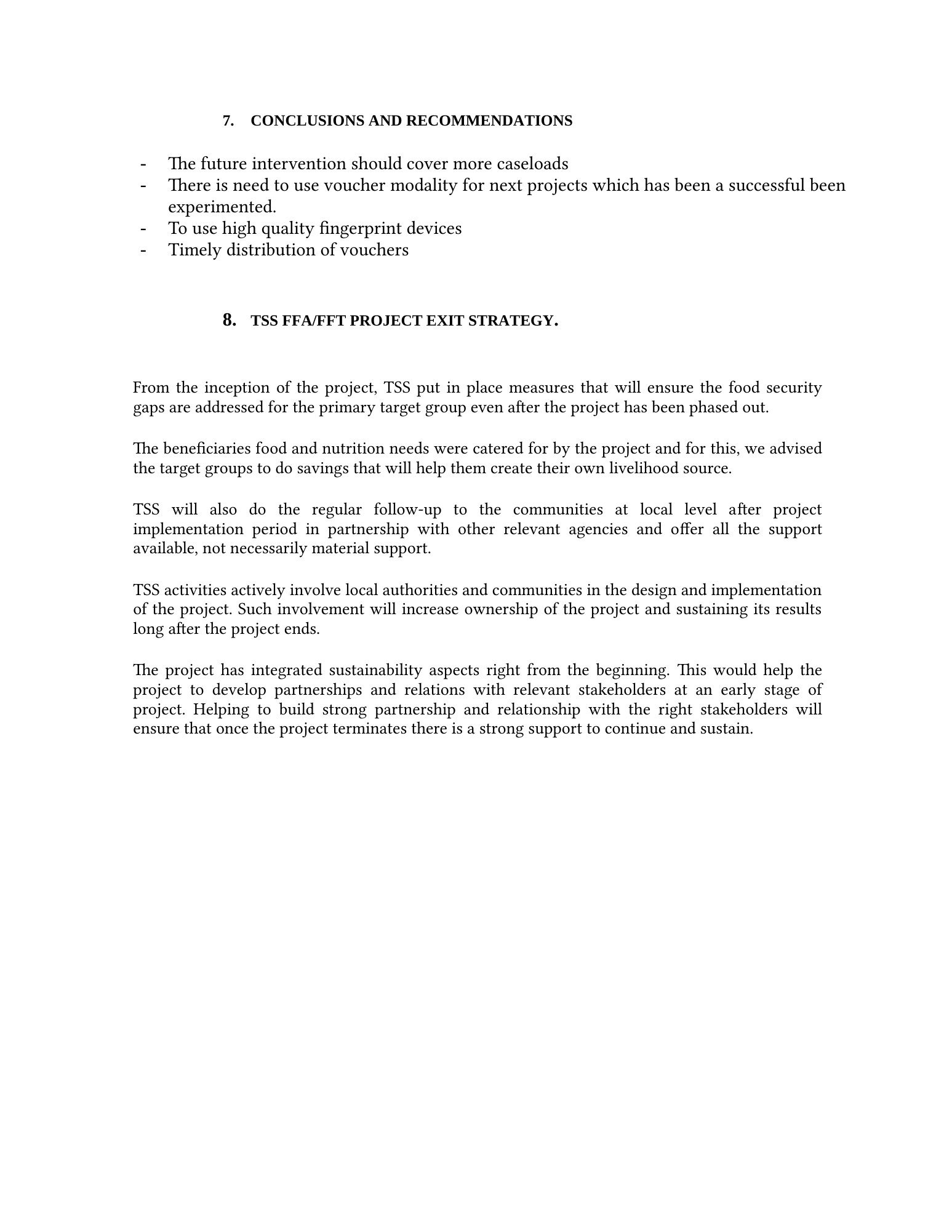 TSS Qandala relief report 2022 — source page 7